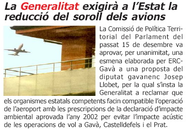 Notícia publicada a la publicació L'ERAMPRUNYÀ (Gener de 2005 - Número 17)